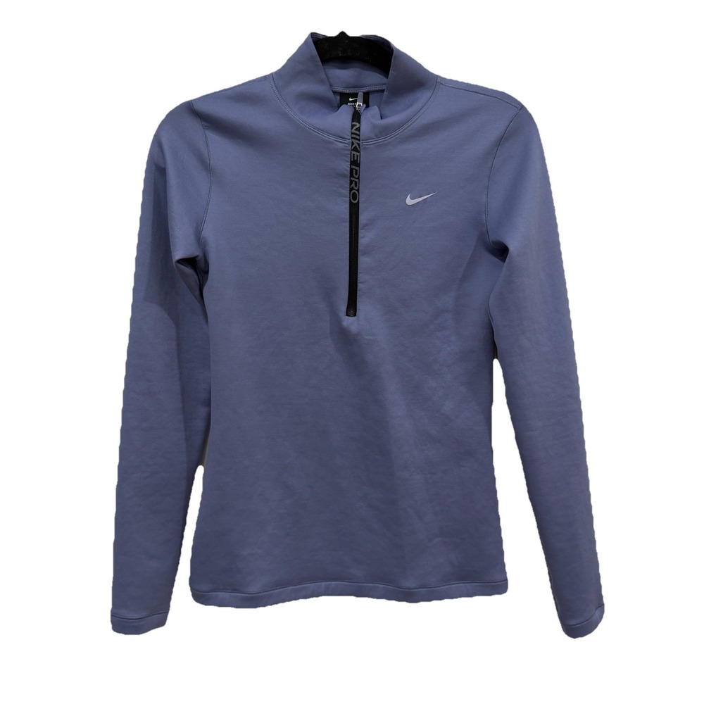 Women's Nike Pro Sweater Quarter Zip 1/4 Zip Up Size Small S